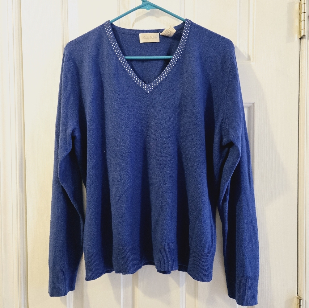 Sparkle Vintage Studio Works v neck xl sweater